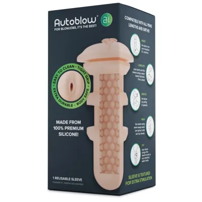 Autoblow A I Silicone Vagina Sleeve White
