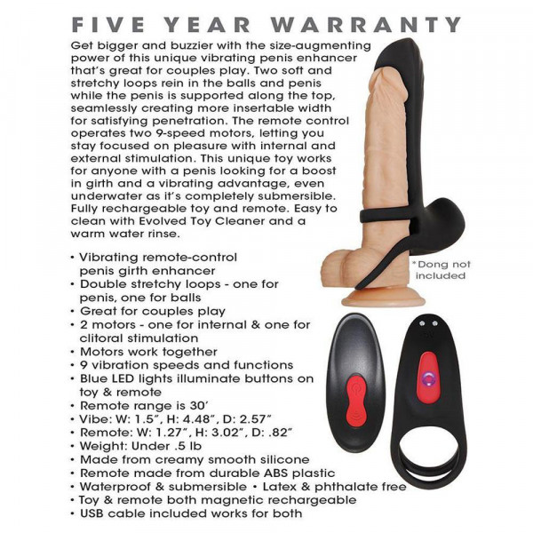 Zero Tolerance Vibrating Girth Enhancer for Men