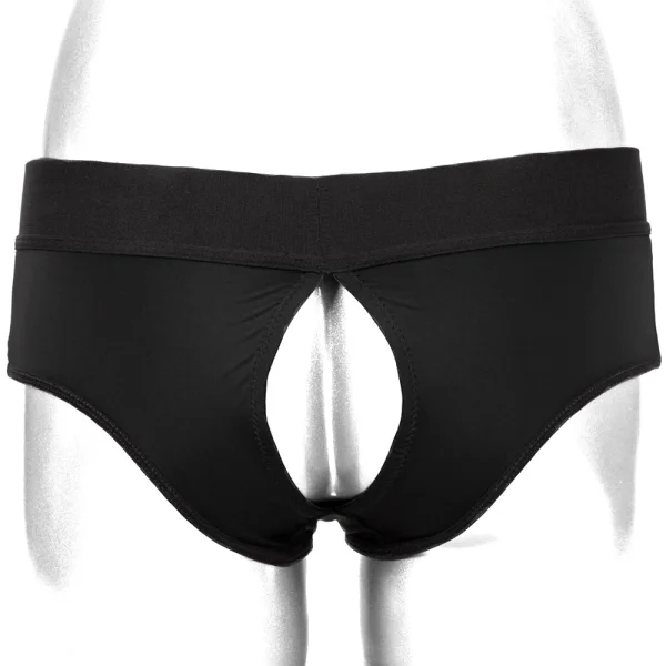 Her Royal Harness Backless Brief  Strap-On Harness by CalExotics - Large / X-Large