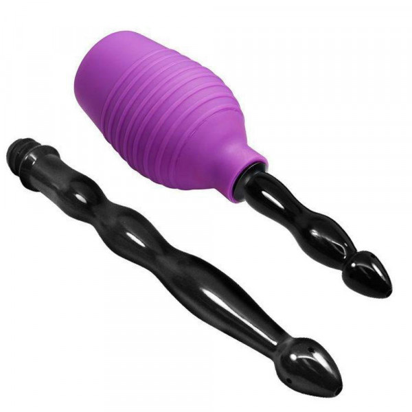 Cloud 9 Fresh + Deluxe Anal Enema Douche Kit Squeeze Bulb with Soft Nozzle 10.8oz