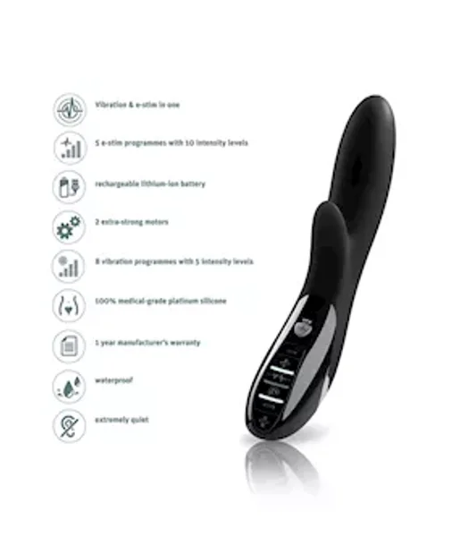 Daring Danny E-stim Vibrator - Black — image 11 of 14