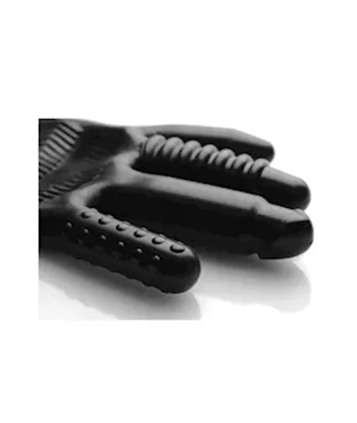 Pleasure Poker Textured Glove - Black - One Size — image 6 of 7