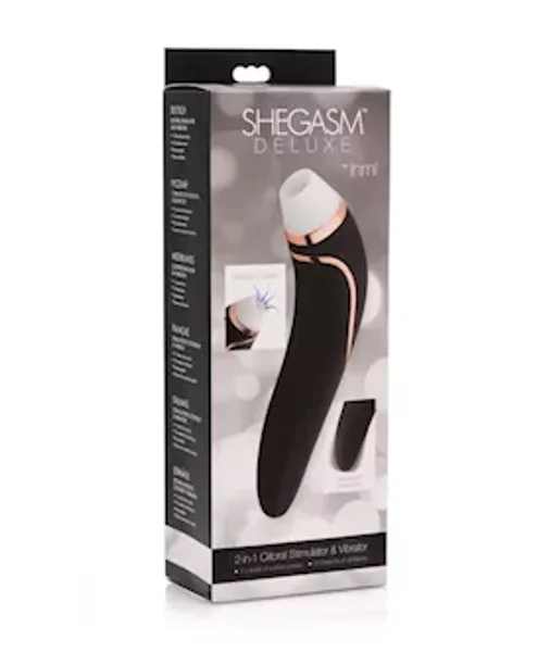 Inmi Shegasm Deluxe Clitoral Stimulator & Vibe - Black - 7 Inch — image 8 of 12
