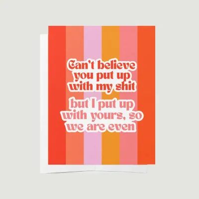 Bad on Paper Cant Believe You Card