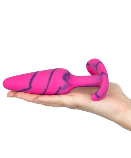 Mon Amour Pink Marble Silicone Butt Plug - 4, 4.8, or 5.8 Inch — image 6 of 6