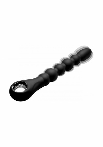 Dark Scepter 10x Vibrating Silicone Anal Beads - Best Butt Plug