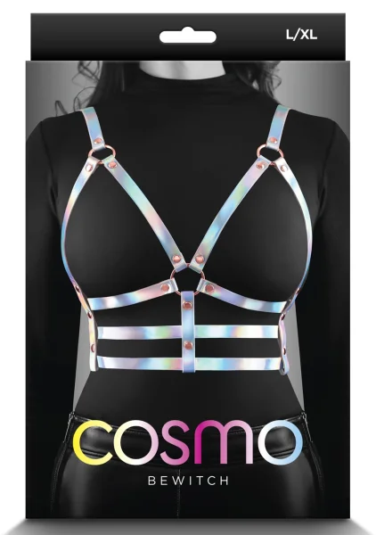 Cosmo Bewitch Chest Harness Small / Medium - Rainbow