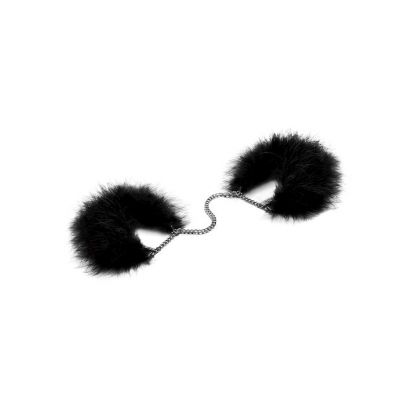 Bijoux Indiscrets Za Za Zu Feather Handcuffs Black Osx