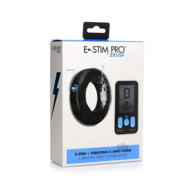 Zeus Vibe Estim Cockring W remote 45mm