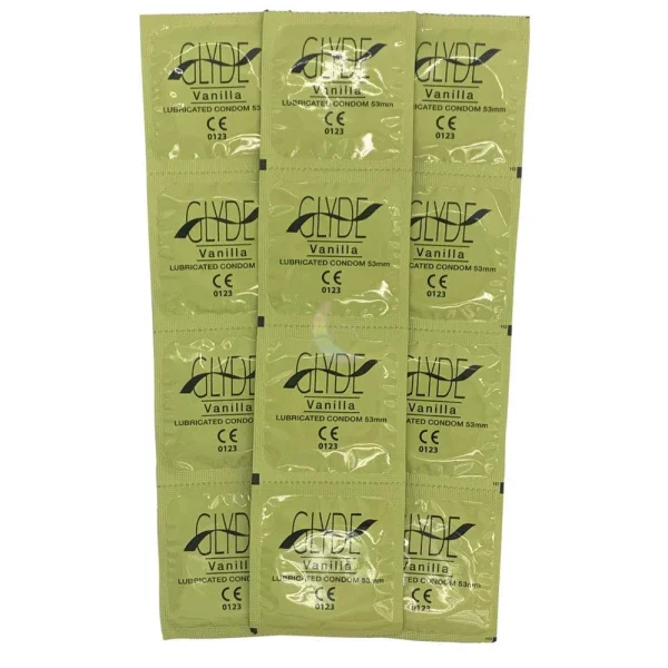 Glyde Ultra Organic Vanilla Flavored Vegan Condoms | 12-Pack