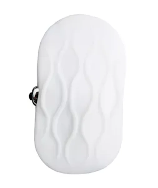 Share Satisfaction Vibrating Stroker Sleeve - White — image 3 of 4