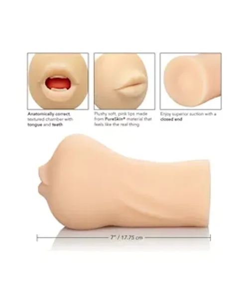 Stroke It Mouth Masturbator - Ivory — image 10 of 12
