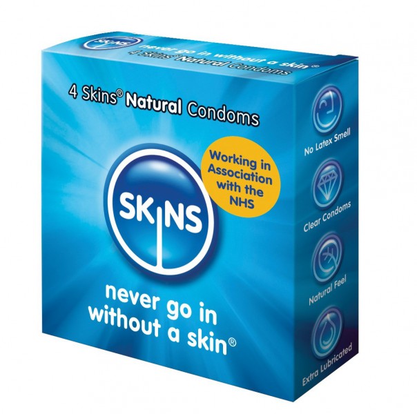 Skins Natural Condoms - 4 Skins