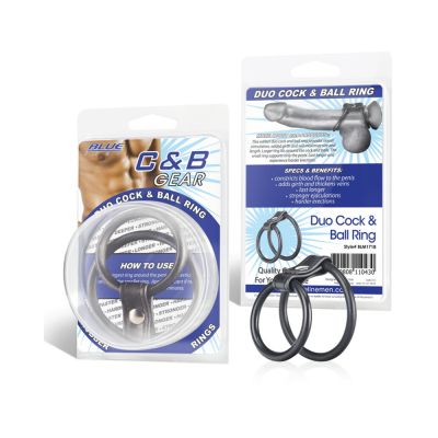 C B Gear Duo Cock And Ball Ring Black