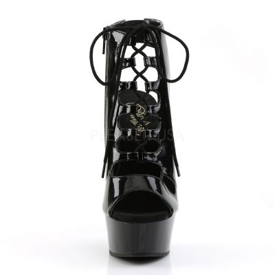 DELIGHT 600 20 6 Heel 1 3 4 PF Open Toe Back Front Lace Up Ankle Bootie