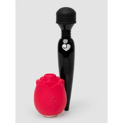 Lovehoney Rose and Massage Wand Couple s Sex Toy Bundle 2 Piece