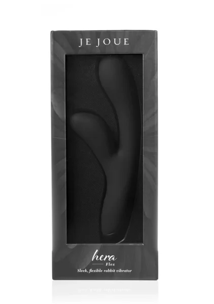 Je Joue Hera Flex Waterproof Rechargeable Silicone Dual Stimulation Rabbit Vibrator -  Black