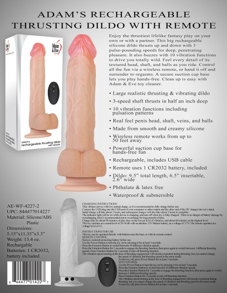 9.5" Thrusting Cock