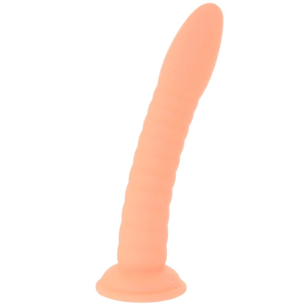 Dillio Platinum Wild Thing Silicone 7" Suction Cup Dildo - Peach