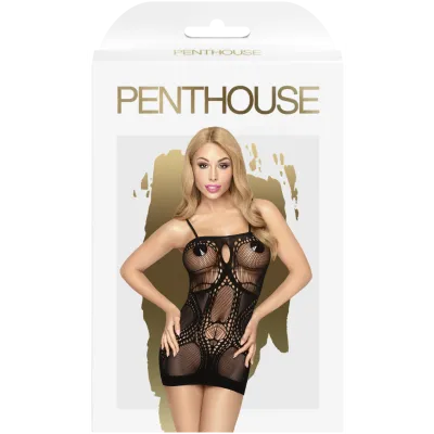 Penthouse Above Beyond Black Seamless Mini Dress