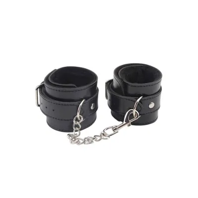 Obey Me Leather Ankle Cuffs