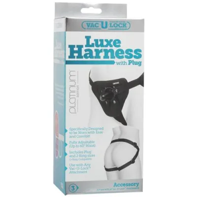 Vac U Lock Platinum Edition Luxe Harness Black