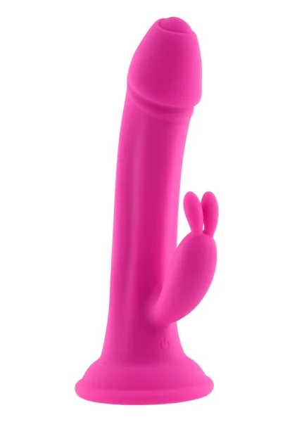 Somebunny To Love Silicone Rechargeable Waterproof Dual Stimulation Vibrator By Evolved Novelties - Pink