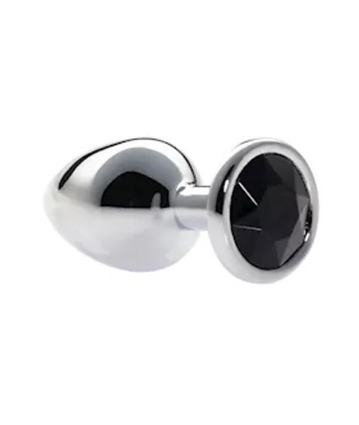 Kink Range Alloy Gem Butt Plug - 3.2 Inch - Black - Medium — image 3 of 4