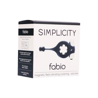 Fabio Magnetic Field Vibrating Cockring Black