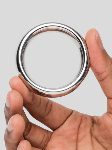 DOMINIX Deluxe 1.75 Inch Stainless Steel Donut Cock Ring