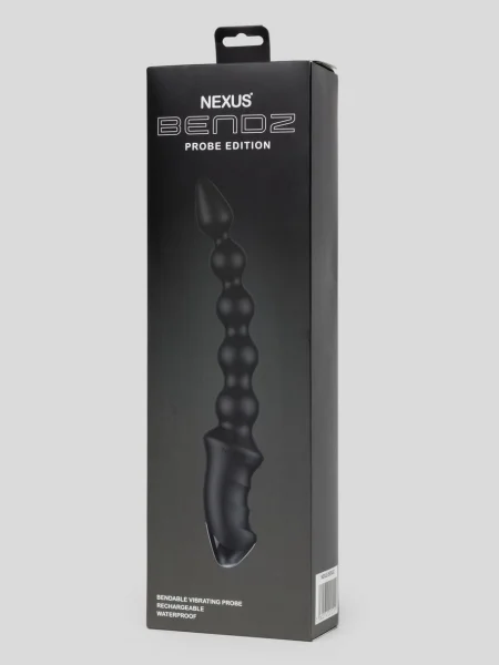Nexus Bendz Posable Rechargeable Silicone Vibrating Anal Beads 7.5 Inch
