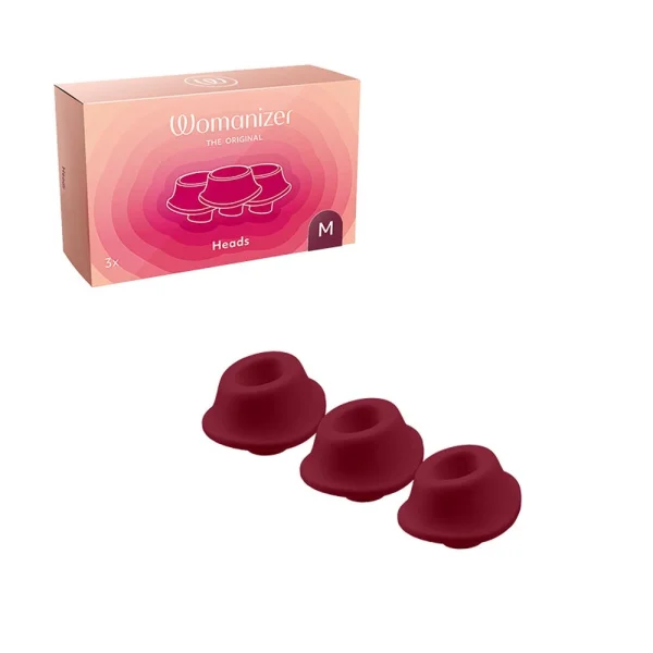 Womanizer Premium & Classic Heads Bordeaux Medium Pack Of 3 — image 5 of 6