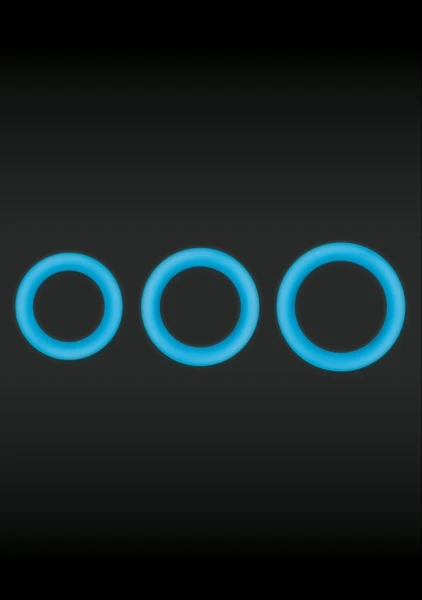 Firefly Halo Glow in the Dark Cock Ring - Blue