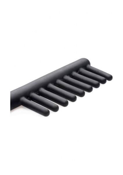 Extreme Twilight Comb Silicone E Stim Attachment - Black - Electrophilia