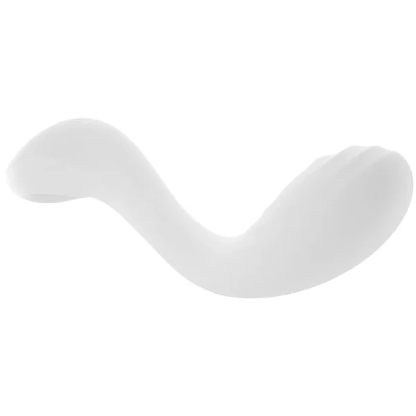 Satisfyer Rrrolling Pleasure Silicone Rechargeable Waterproof 12-Function G-Spot Vibrator - White