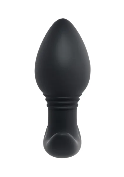 Playboy Pleasure Plug & Play Rechargeable Silicone Vibrating Butt Plug With Remote - Black