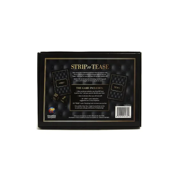 Strip Or Tease Card Game
