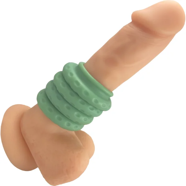Ohnut WIDER Intimate Wearable Penetration Buffer, Set Of Three Body Safe Rings - Aloe
