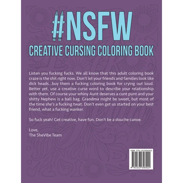 #NSFW Creative Cursing Coloring Book - Illustrated by Alex Kotkin