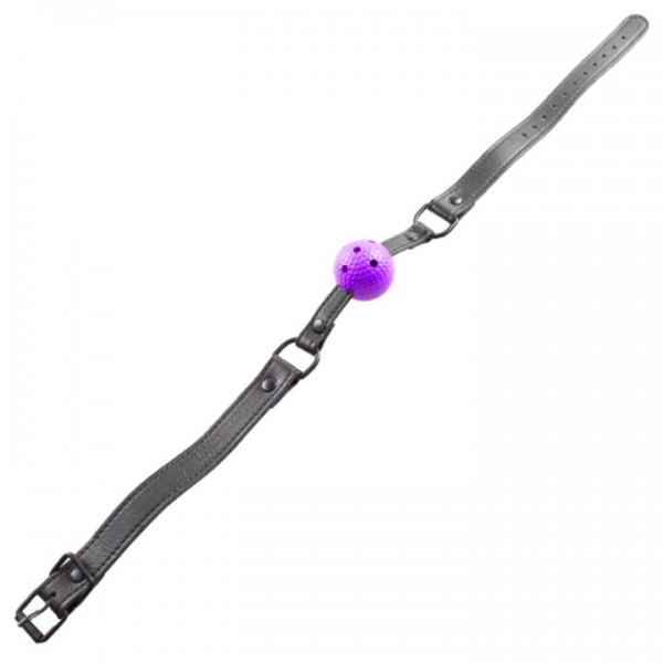 Bondara Purple Small Vented Ball Gag — image 4 of 4
