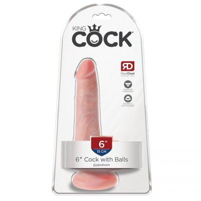 Pipedream King Cock Light Tone Dildo With Balls 6 Inch