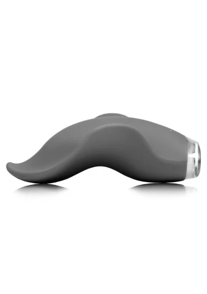 MIMIC + Plus Waterproof Rechargeable Silicone Vibrator By Clandestine Devices - Stealth Grey