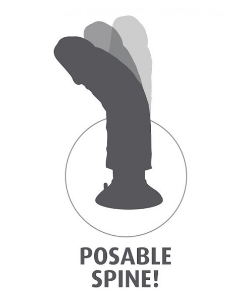 King Cock 7 Inch Vibrating Suction Cup Dildo - Flesh - 7 Inch