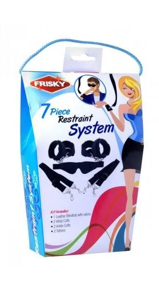 Frisky 7 Piece Restraint System Black