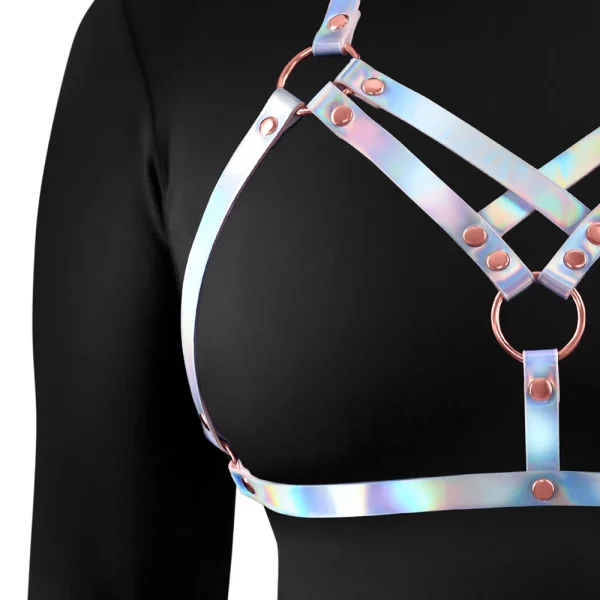 Cosmo Vamp Chest Harness Large / X-Large - Rainbow