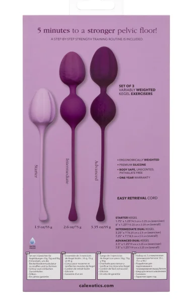 Kegel Training 3-Piece Set - Purple