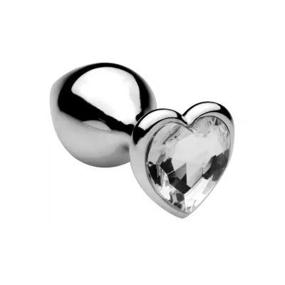 Icy Jewel Anal Plug Silver 3 Inch