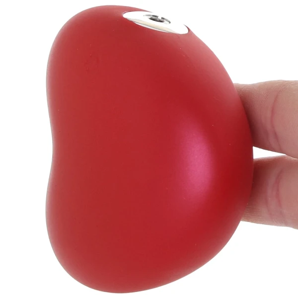 Amore Pleasure Vibe Silicone Heart Shaped Rechargeable Clitoral Stimulator By VeDO - Red