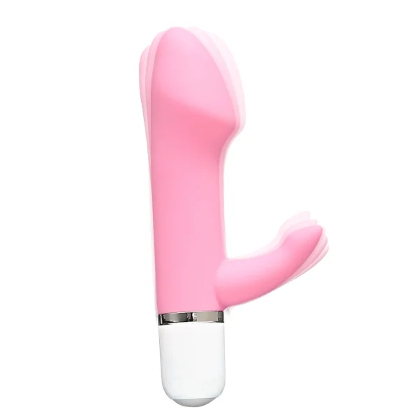 Eva Mini Vibe by VeDO - Rabbit Style, Silicone Vibrator - Make Me Blush Pink