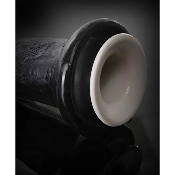 Command 9.75 Inch Black Hollow Strap-On With Harness by Sir Richards — image 6 of 8